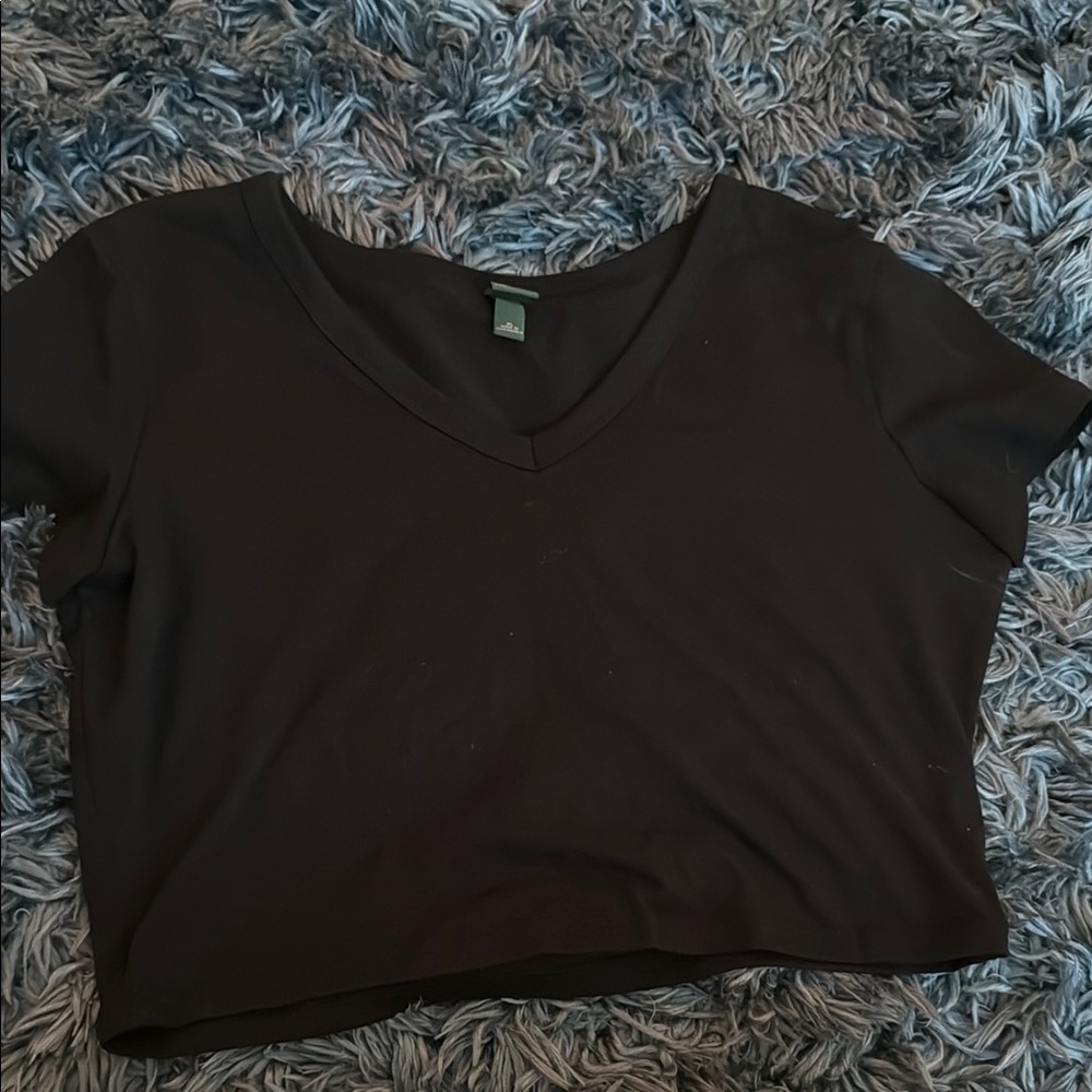 Wild Fable Black Crop Top